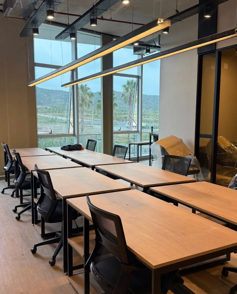 Oficinas GLE — los puestos de trabajo terminados